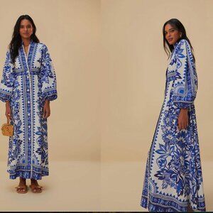 Off-white flora tapestry lenzing™ ecovero™ euroflax™ maxi dress